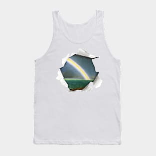 Rainbow in a Hole Tank Top